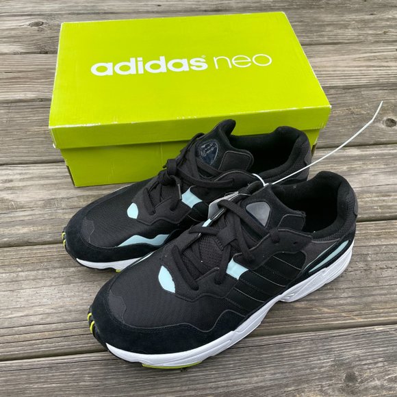 Adidas Men Athletic Shoes Black Lace Up Torsion Ru - Picture 10 of 12